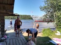 Uimassa Mandrogissa